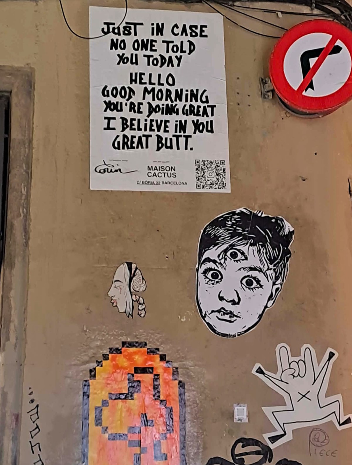 Plakát s povzbudivým vzkazem